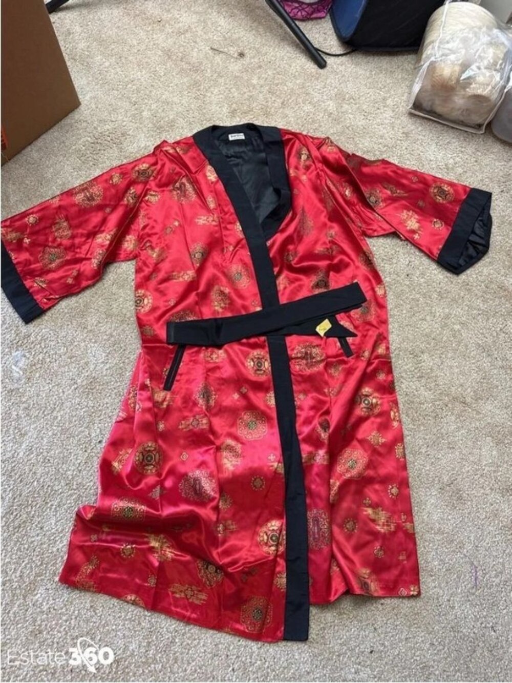 50-60’s Frank & Meyer Men’s Smoking Regal Robe Fit For King Deep Sewn in Pockets